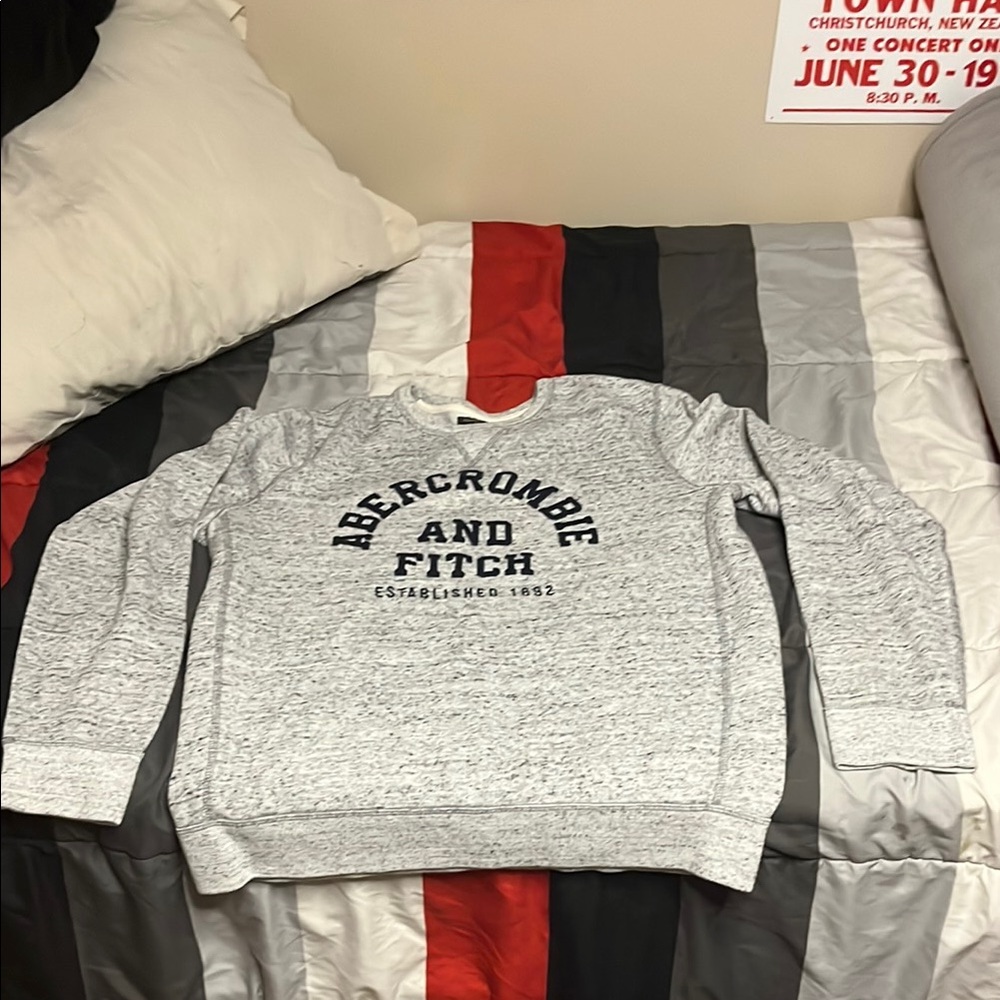 Abercrombie & Fitch Gray Sweatshirt